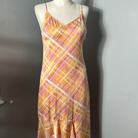 Women’s Inwear Copenhagen 1969 Slip on Yellow Check Sleeveless Dress size US 8 - Picture 7 of 13